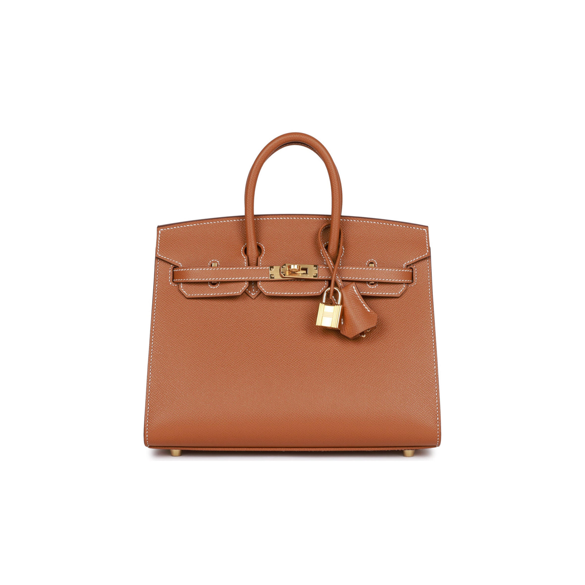 H**me5 BIRKIN SELLIER 25 GOLD EPSOM GOLD HARDWARE HANDMADE (25cm) Master Quality